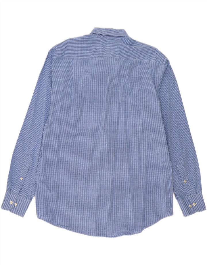 IZOD Mens Shirt Large Blue Check Cotton Vintage Izod and Second-Hand Izod from Messina Hembry 