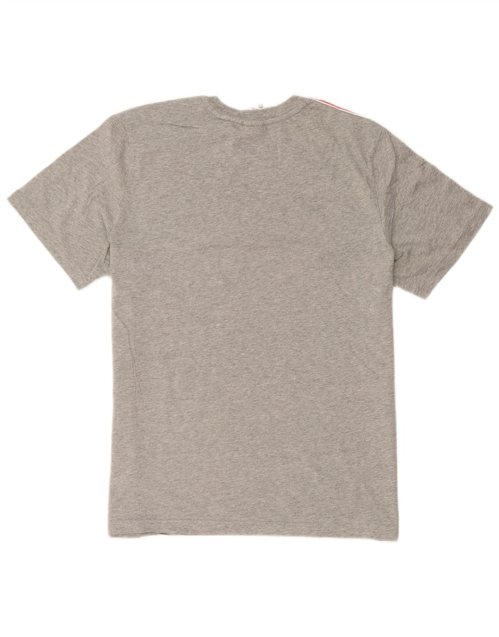 T-shirt grafica da uomo Nike Top Large in cotone color block grigio
