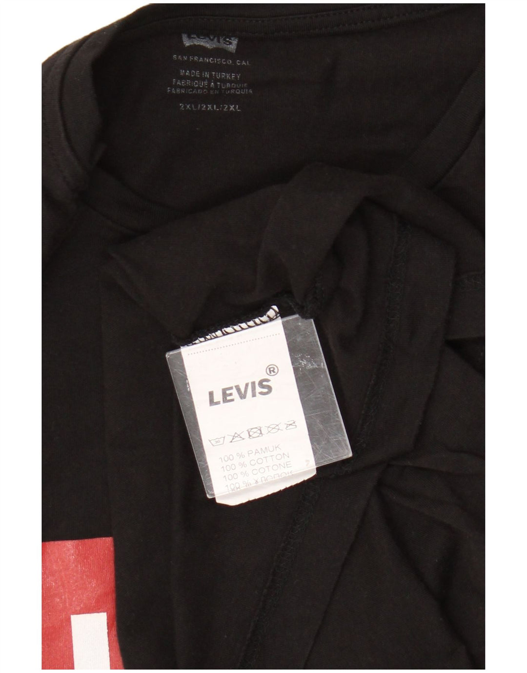 T-shirt grafica da uomo Levi's Top 2XL cotone nero