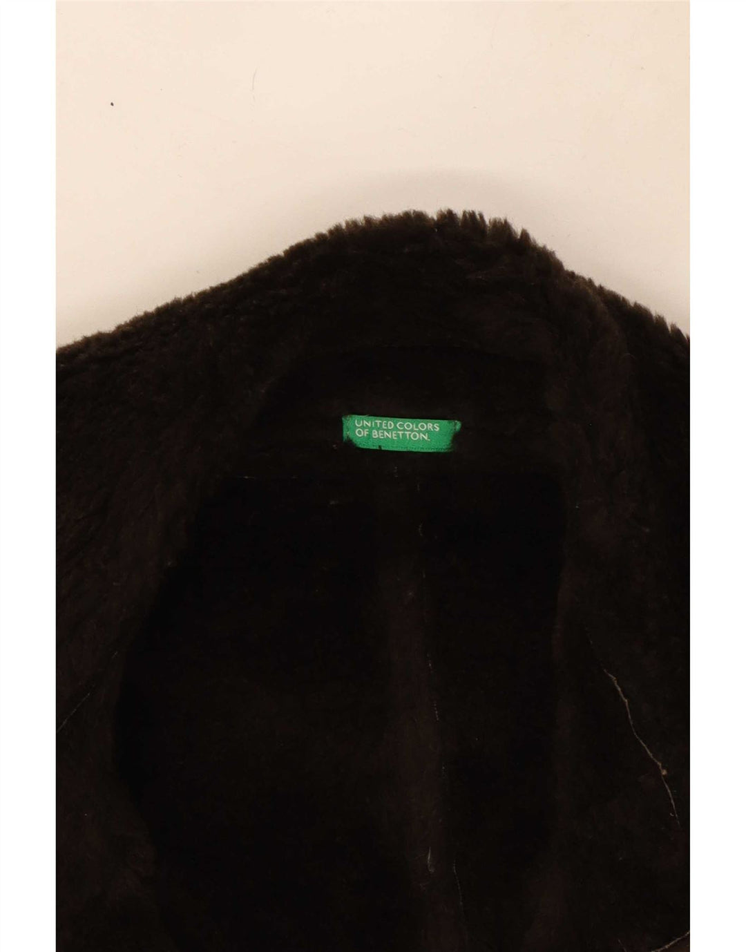 Giacca Sherpa da donna Benetton IT 46 Large in acrilico marrone