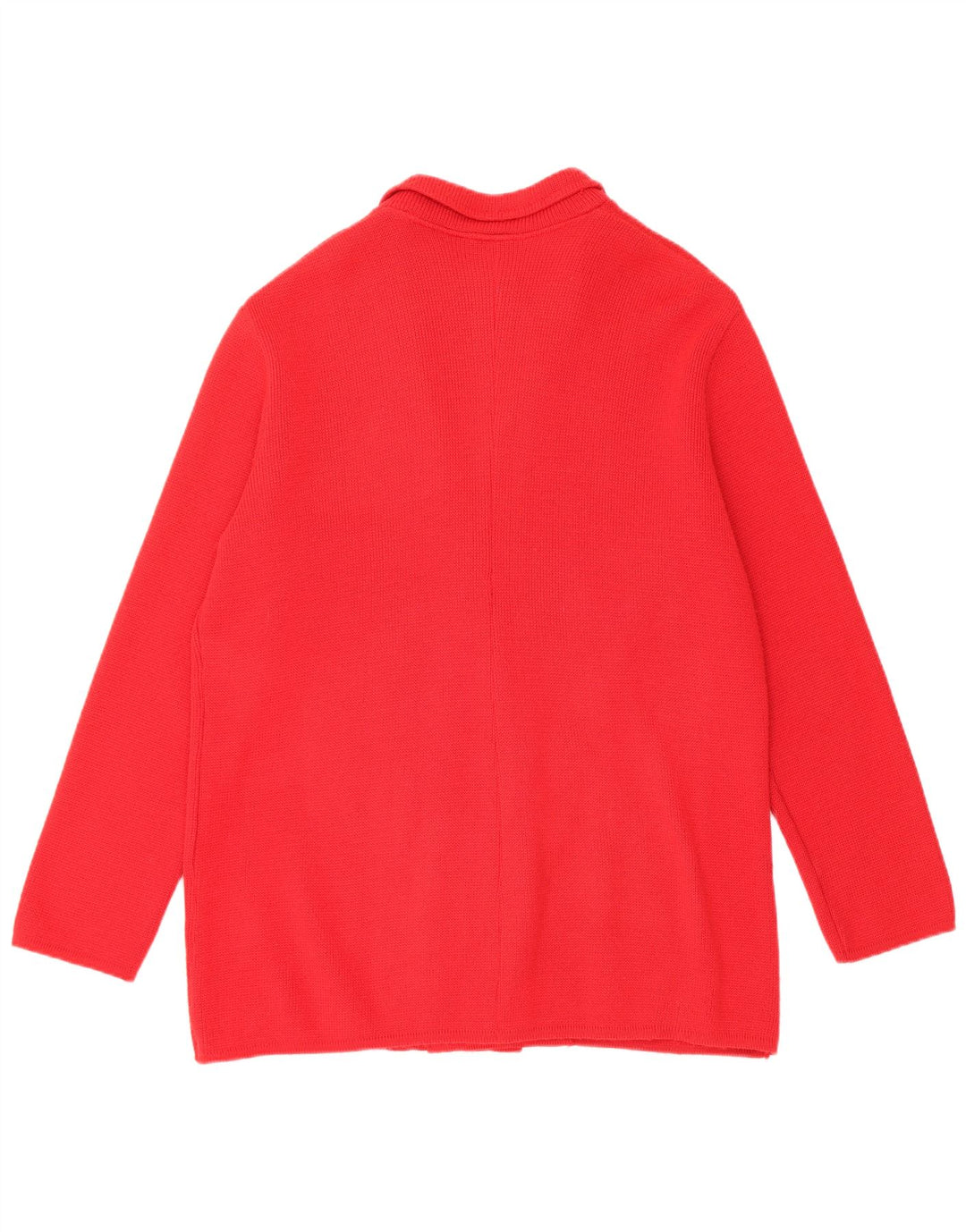 Giacca blazer doppiopetto vintage da donna UK 16 grande rossa