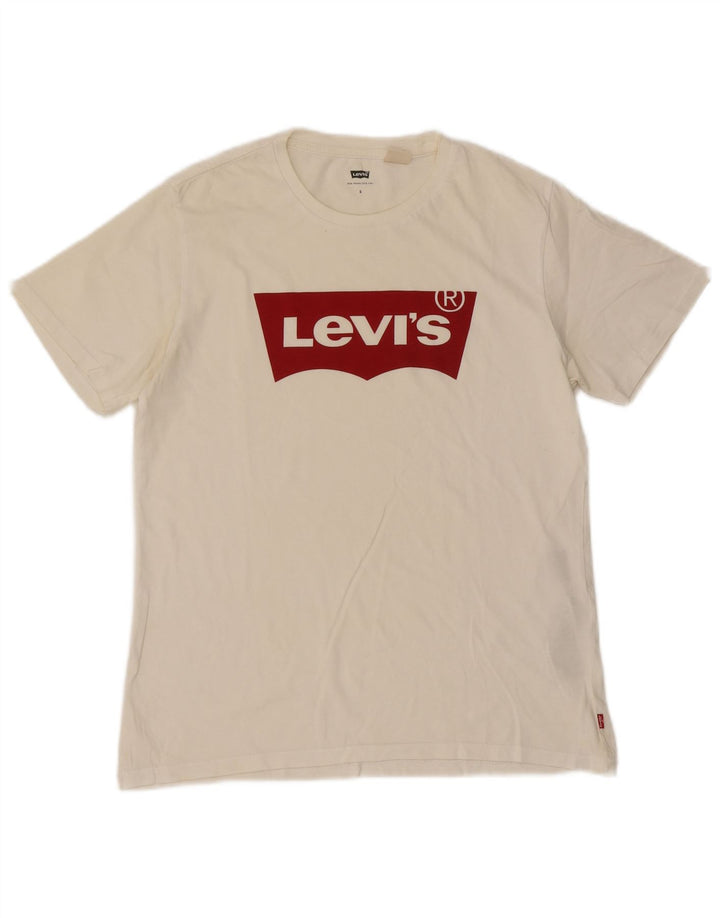 T-shirt grafica da uomo Levi's Top piccola in cotone bianco