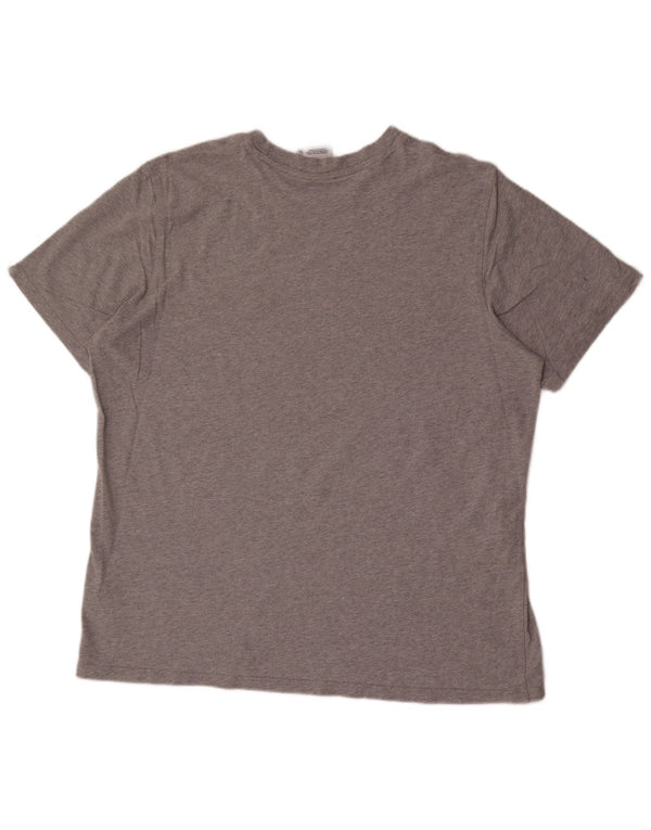 T-shirt grafica da uomo Adidas Top XL in cotone chiazzato grigio