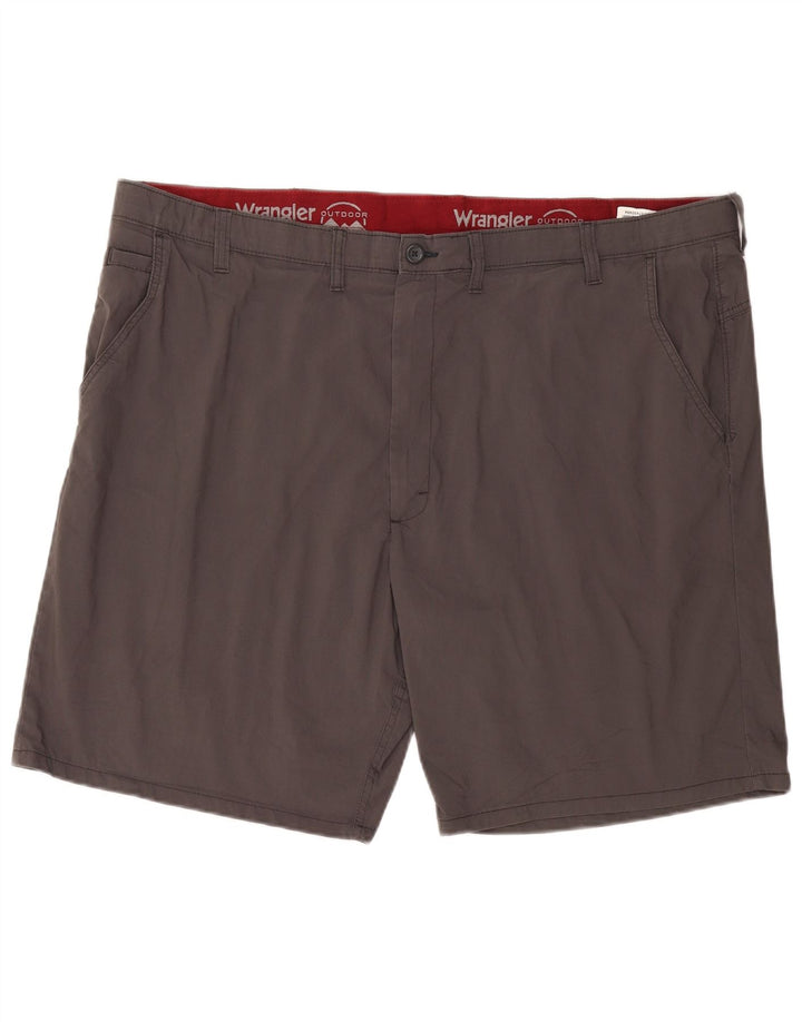 Pantaloncini chino da uomo Wrangler W48 4XL cotone grigio