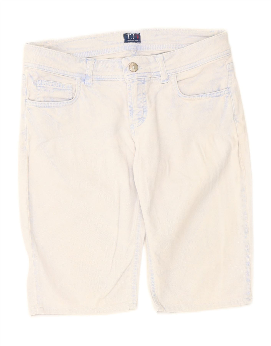 TRUSSARDI Womens Denim Shorts W27 Small Blue Cotton Vintage Trussardi and Second-Hand Trussardi from Messina Hembry 