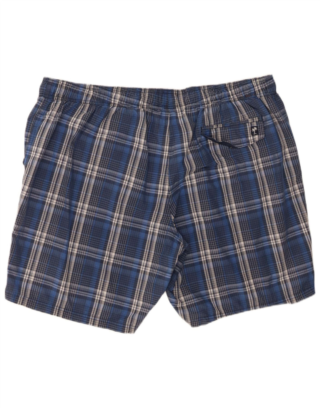 Pantaloncini da bagno da uomo Marks & Spencer 2XL cotone a quadri blu