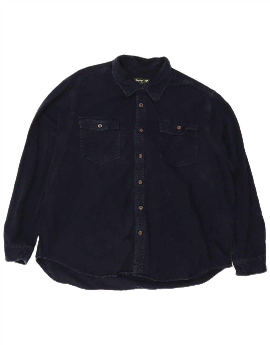 EDDIE BAUER Camicia da uomo in flanella 2XL Cotone blu navy