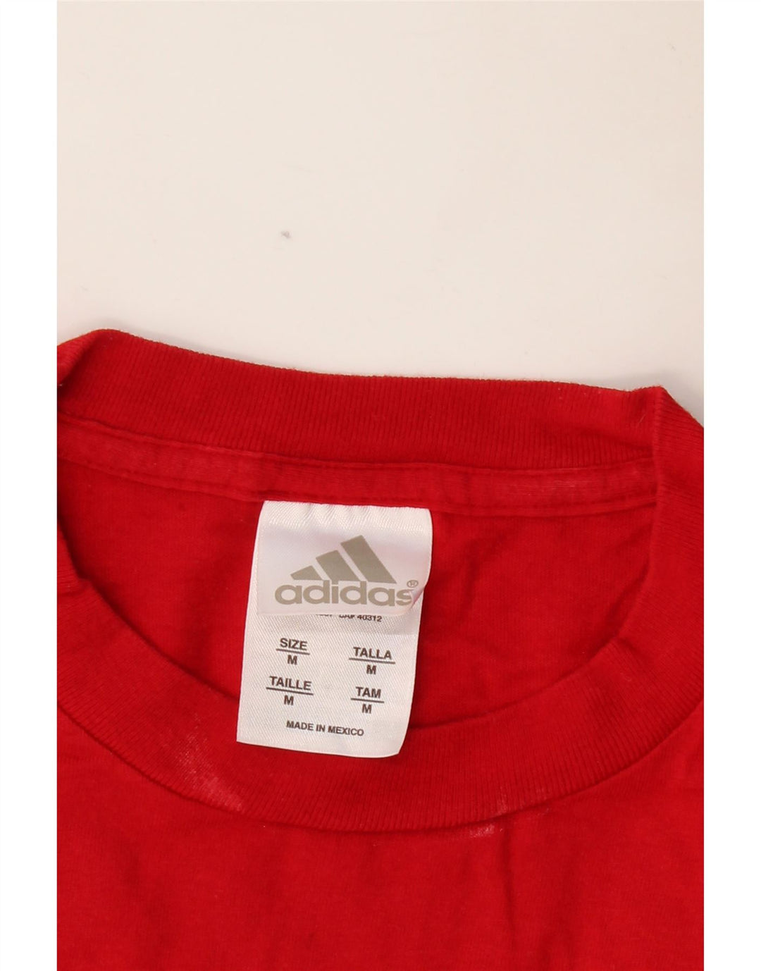 T-shirt da uomo ADIDAS Top rosso medio in cotone