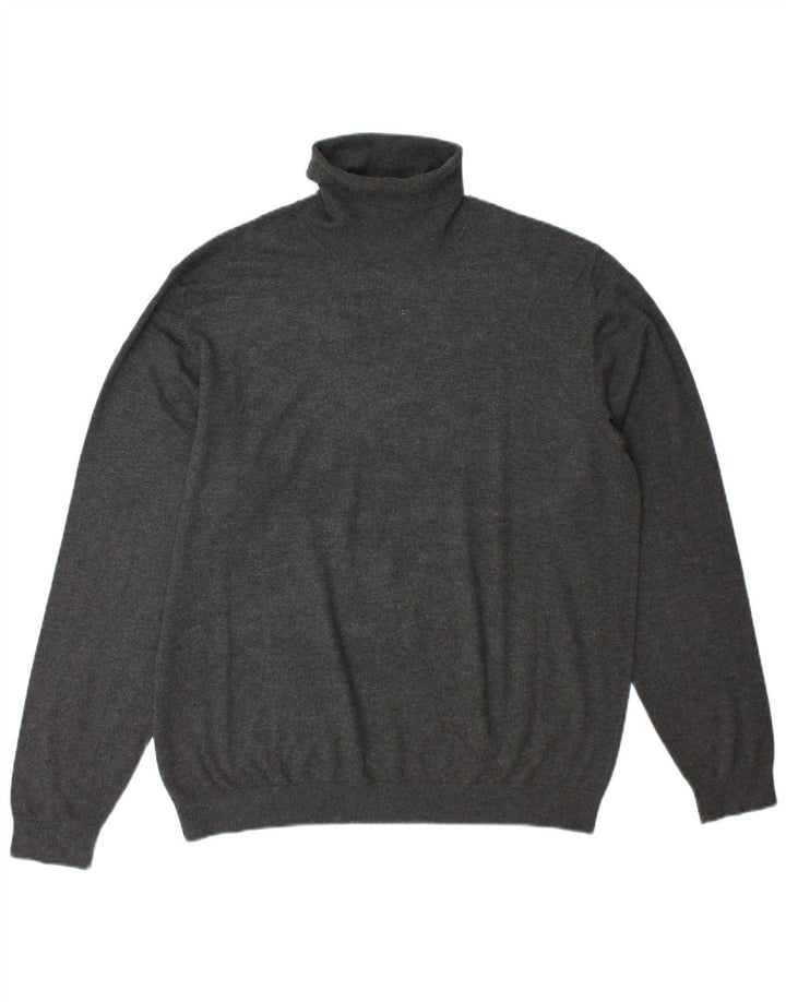 Maglione maglione collo alto da uomo Zara XL grigio