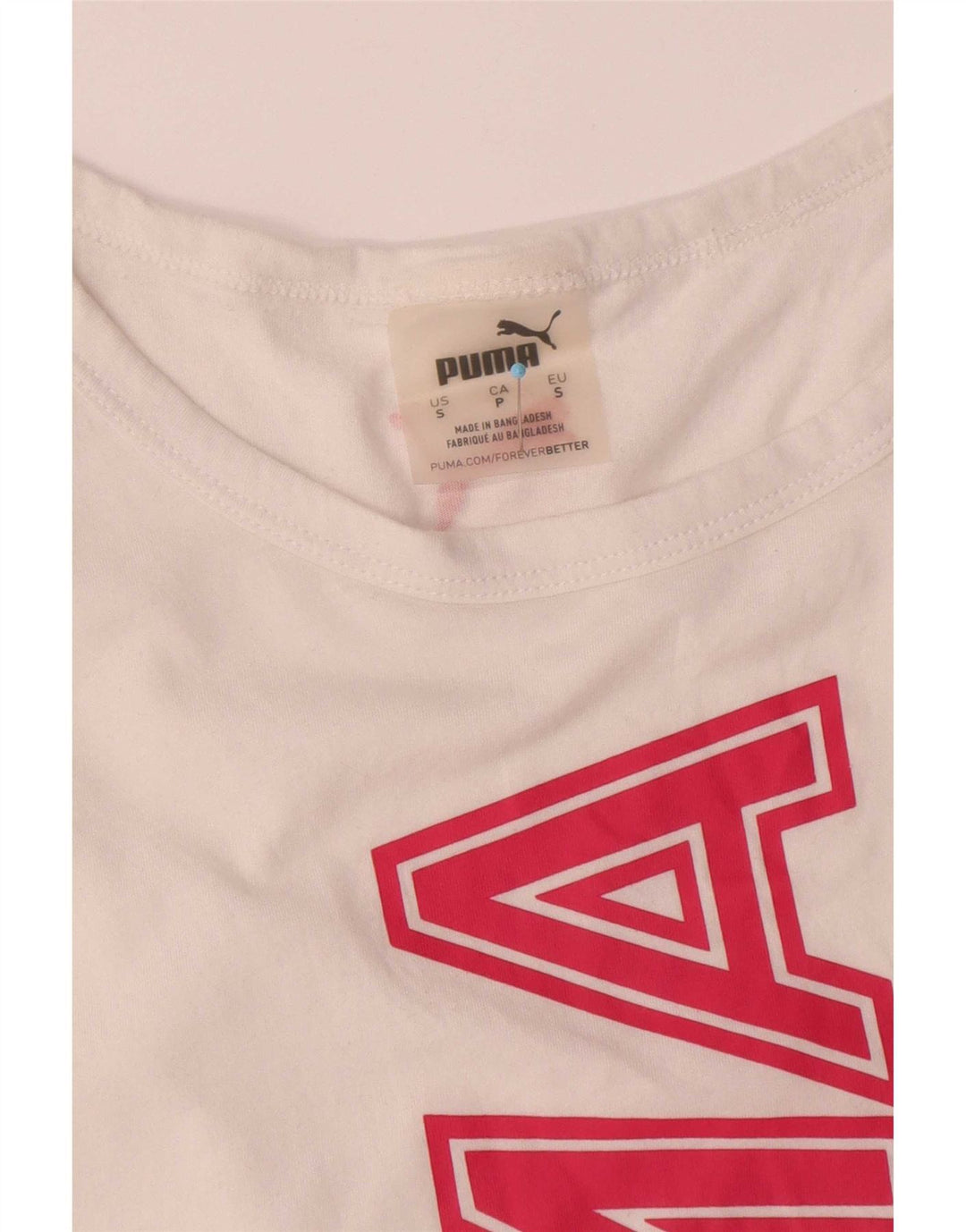 Canotta grafica oversize da donna Puma UK 10 piccola in cotone bianco