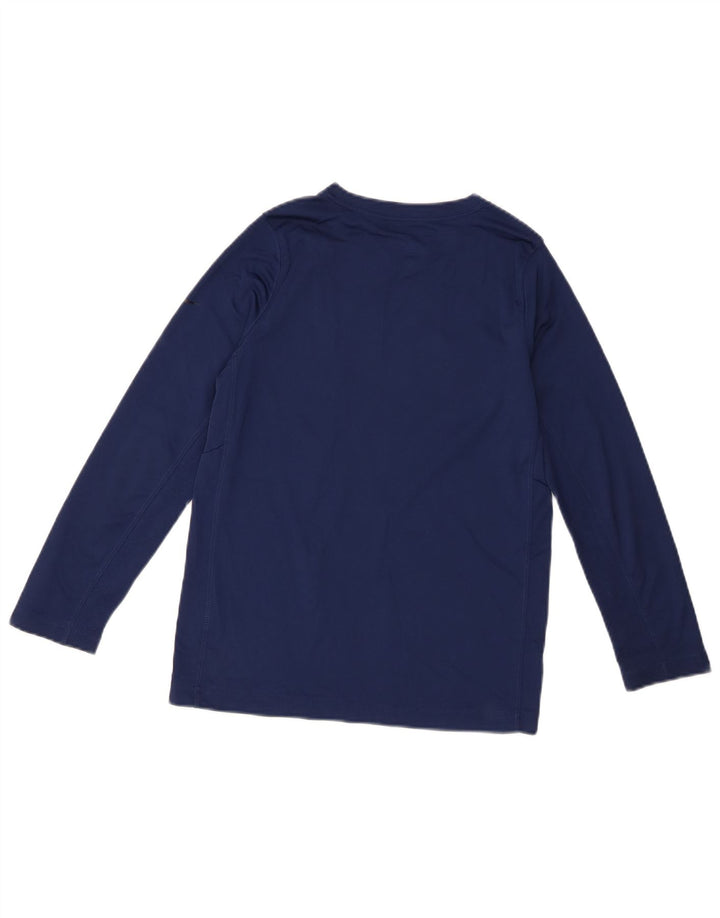 Top Nike da ragazzo Dri Fit Graphic manica lunga 10-11 anni medio blu navy