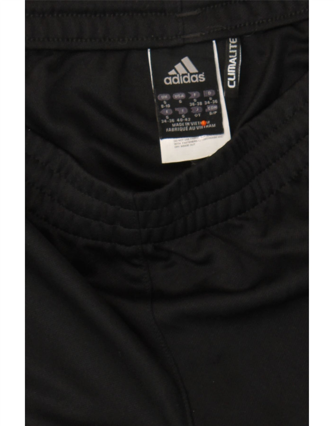 ADIDAS Womens Climalite Tracksuit Trousers UK 8/10 Small  Black Polyester Vintage Adidas and Second-Hand Adidas from Messina Hembry 