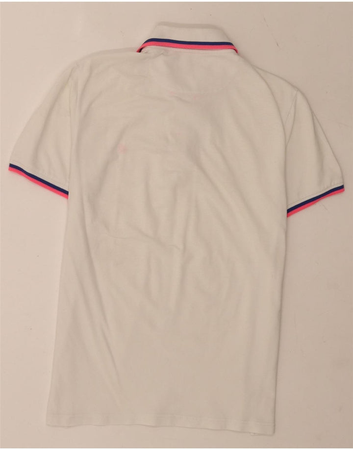 Polo Brooksfield da uomo slim fit IT 50 color block bianco medio