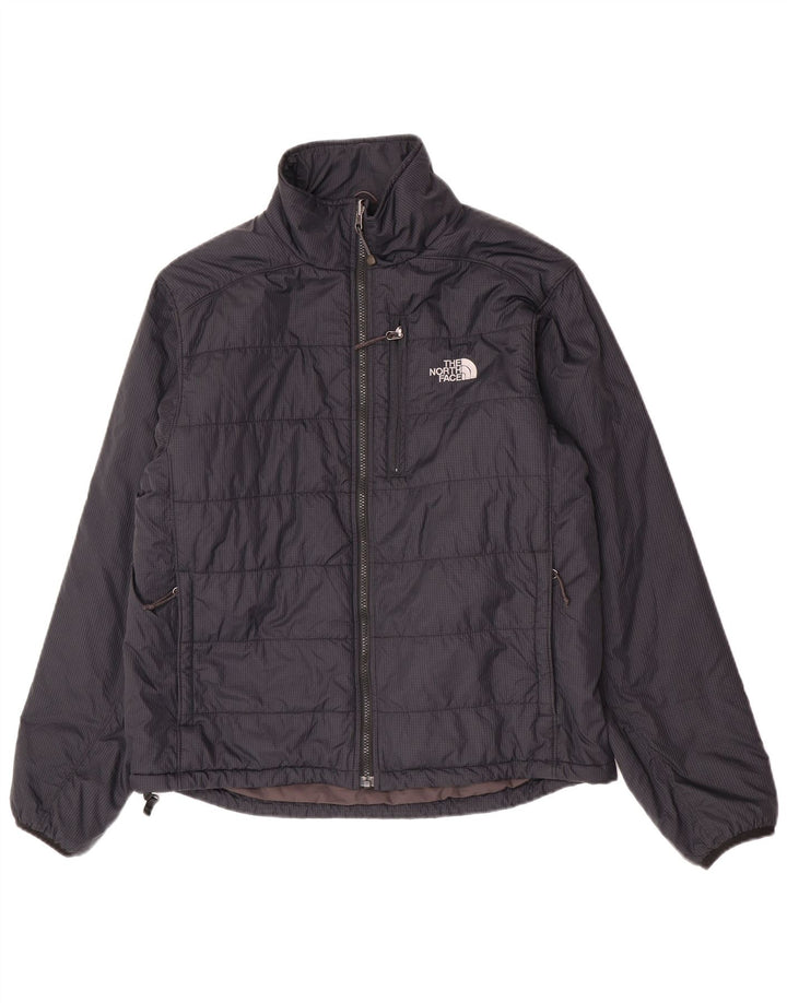 Giacca imbottita da uomo The North Face UK 38 nylon medio a quadri blu navy