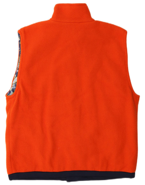 Gilet in pile da uomo Endurance UK 40 Large Arancione Colourblock Poliestere