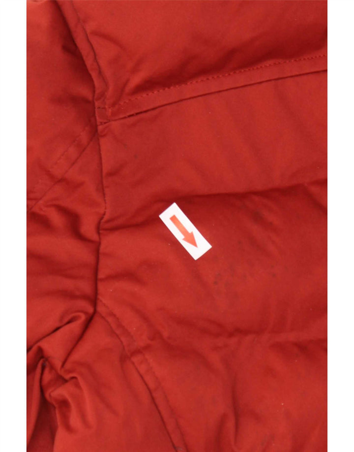Giacca imbottita corta con cappuccio da uomo Zara UK 40 poliestere rosso medio