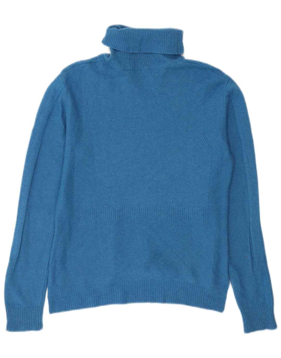 Max & Co. Maglione maglione a collo alto da donna UK 12 Cashmere blu medio