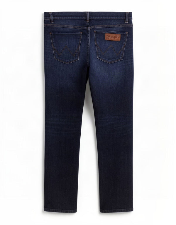 Jeans dritti slim fit Spencer da uomo Wrangler W34 L32 cotone blu navy