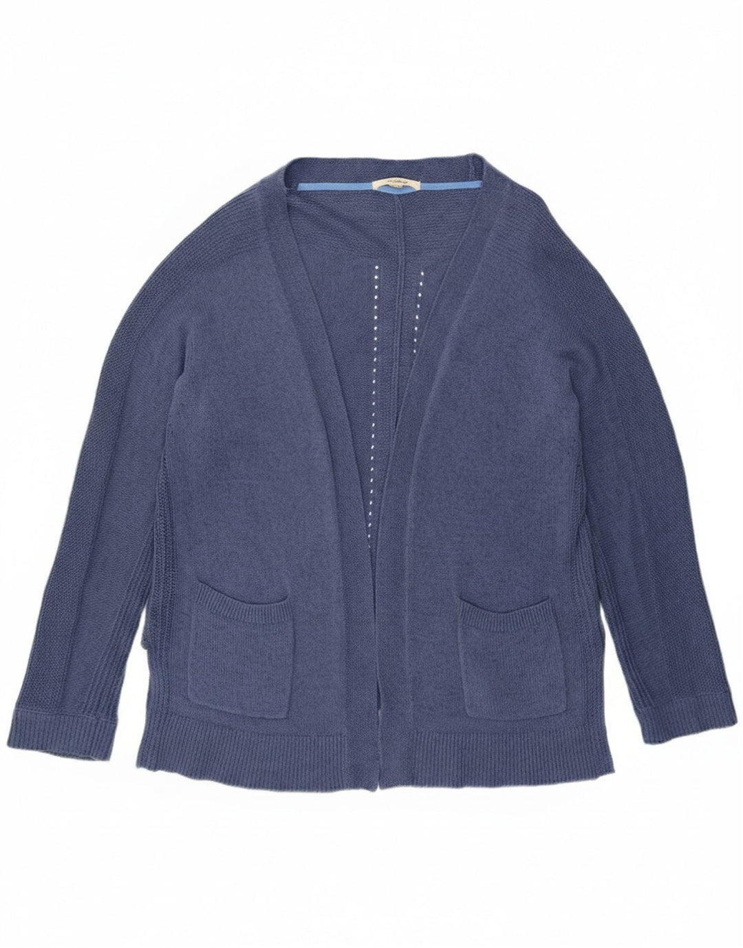 Maglione cardigan aperto da donna White Stuff UK 16 grande cotone blu