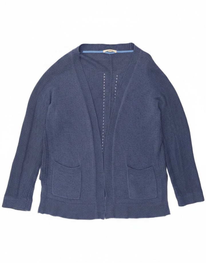 Maglione cardigan aperto da donna White Stuff UK 16 grande cotone blu