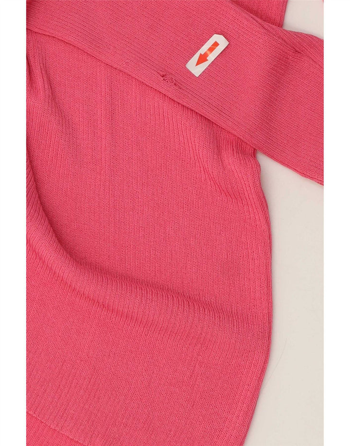Maglione cardigan da donna Zara UK 14 Viscosa rosa medio