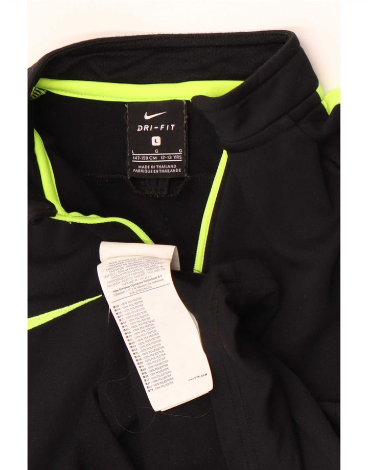 Top della tuta pullover Nike Dri Fit da ragazzo 12-13 anni Large Nero