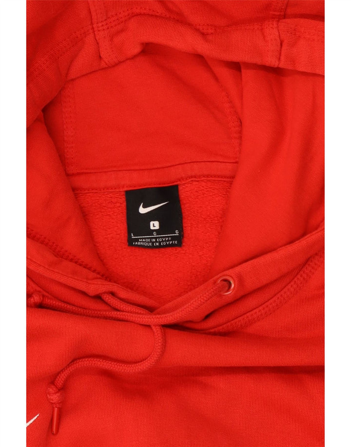Felpa con cappuccio da uomo Nike Large rossa