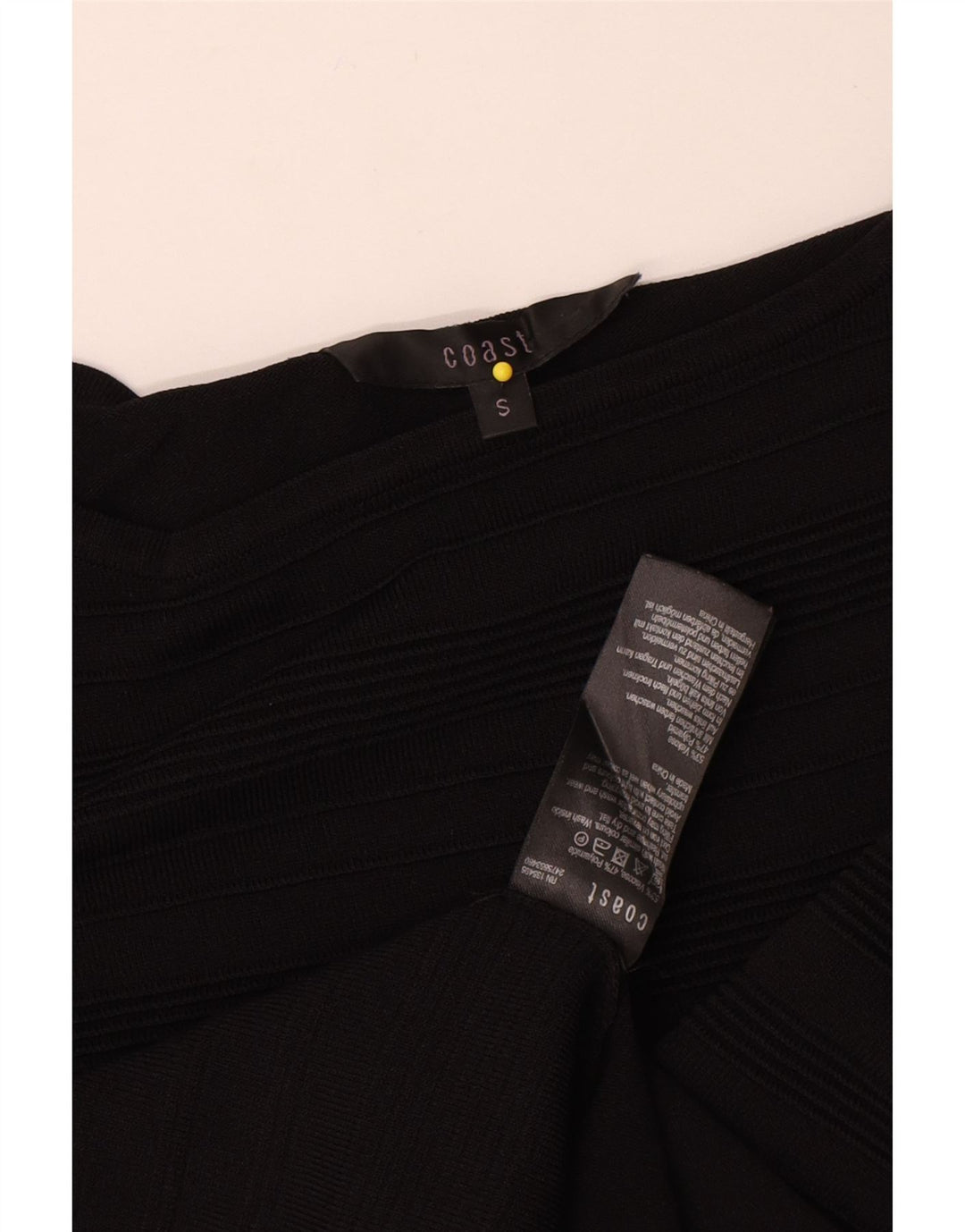 Top da donna Coast a maniche lunghe UK 10 piccolo in viscosa a righe nere