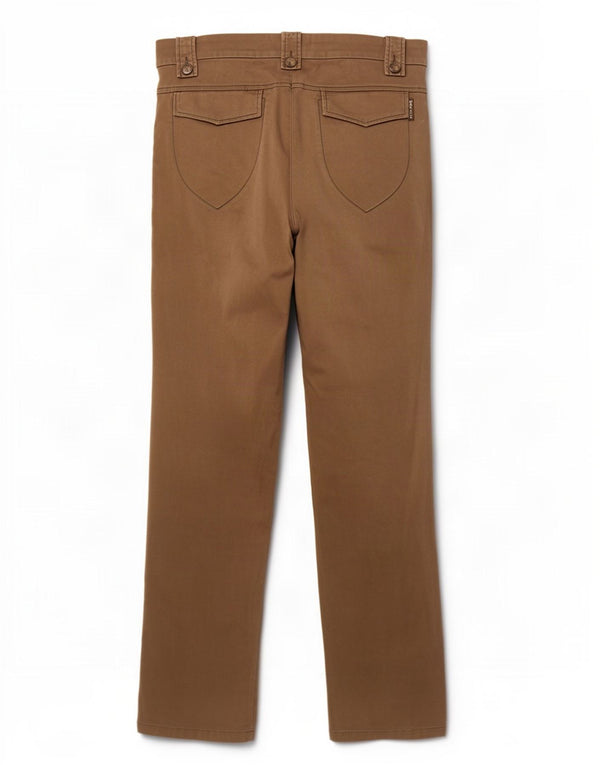 Pantaloni chino dritti da donna Max & Co. UK 14 Large W32 L29 Cotone beige