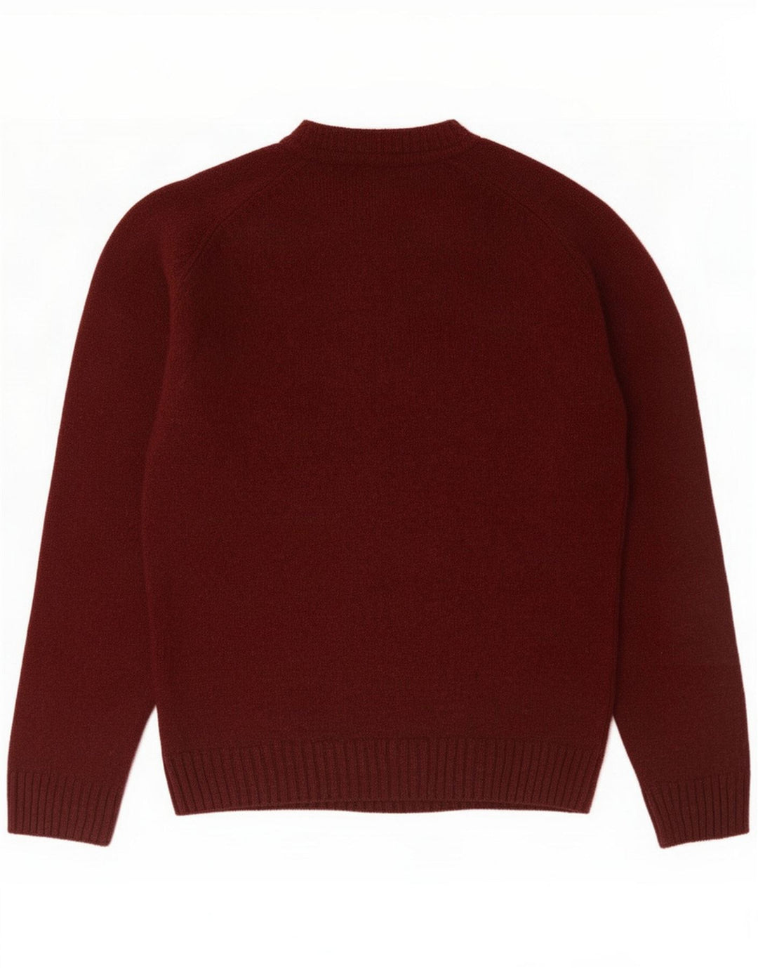 Marks & Spencer Maglione da uomo con scollo a barchetta Medio Lana d'agnello marrone rossiccio