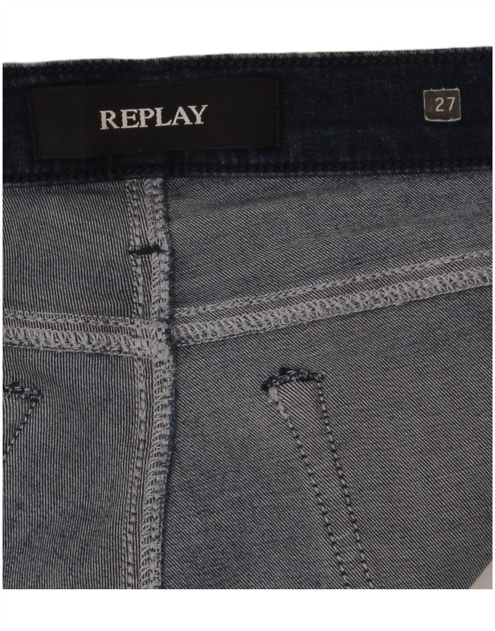 Jeans slim da donna Replay W27 L28 Blu navy