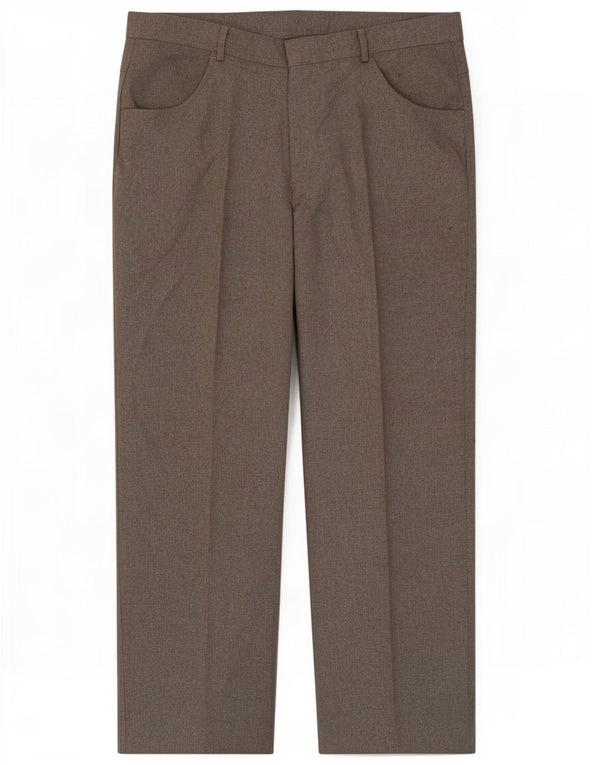 Pantaloni casual dritti da uomo Farah W38 L31 poliestere grigio