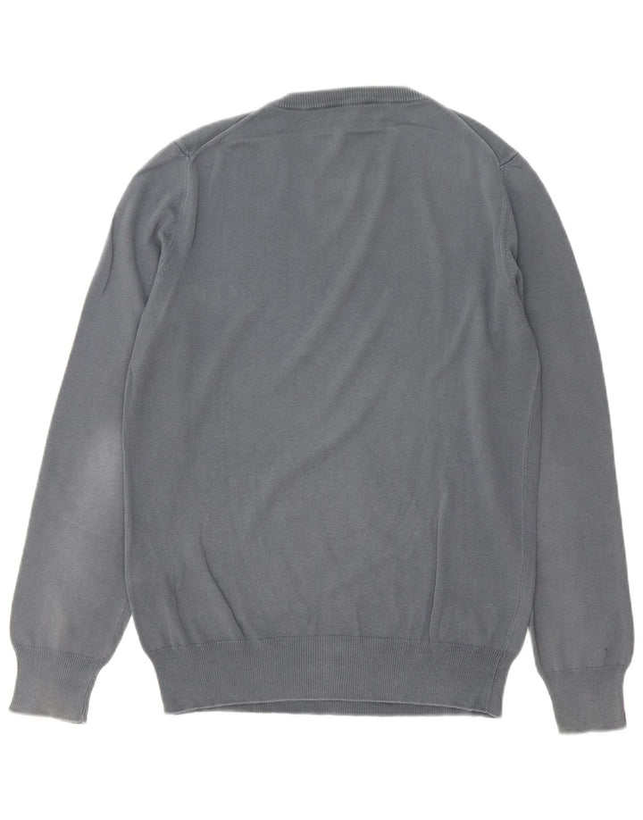 FRED PERRY Maglione da uomo girocollo in cotone grigio medio