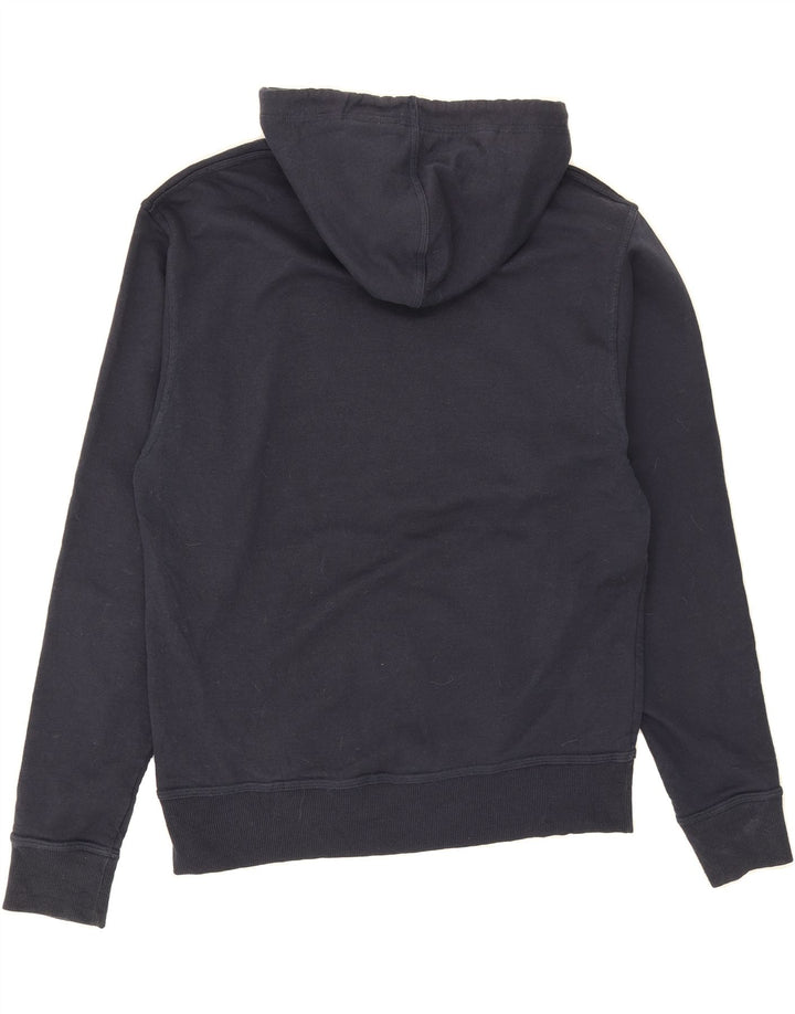 CHAMPION Mens Graphic Hoodie Jumper Medium Navy Blue Cotton Vintage Champion and Second-Hand Champion from Messina Hembry 