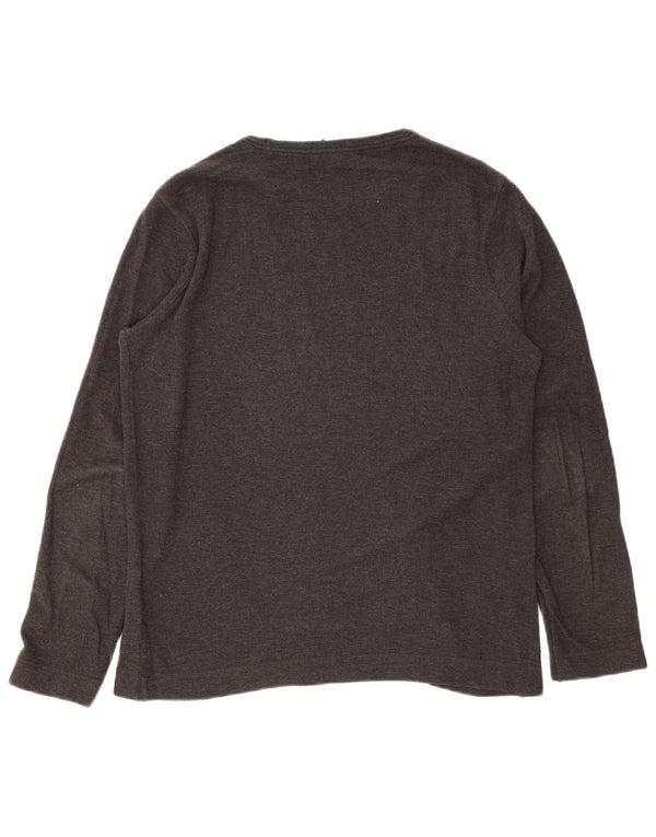 Hugo Boss Mens Slim Fit Top Long Sleeve Large Grey Cotton