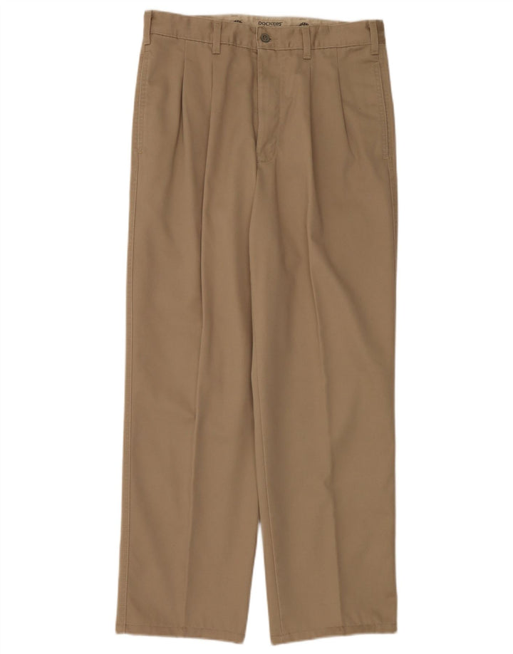 Pantaloni chino con pegging da uomo Dockers W33 L32 Beige