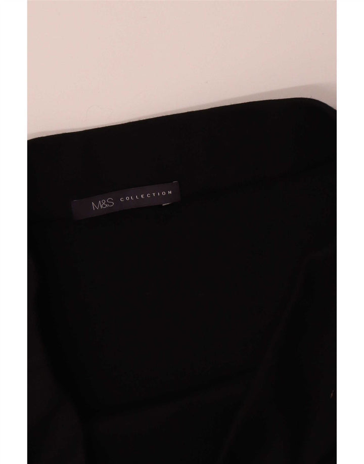 Gonna longuette da donna Marks & Spencer UK 10 piccola W30 viscosa nera