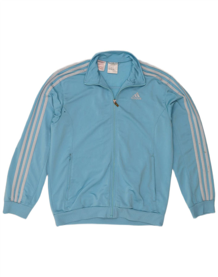 Giacca Top della tuta da ragazzo Adidas 13-14 anni in poliestere blu