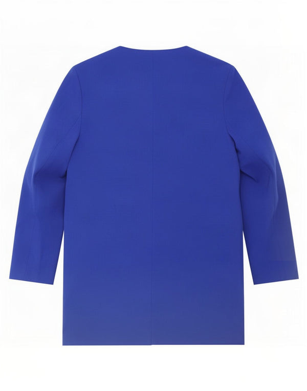 Marks & Spencer Womens Overcoat UK 8 Small Blue Viscose