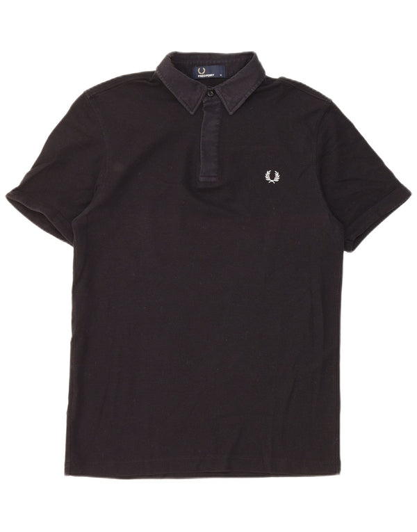 Polo da uomo Fred Perry in cotone blu navy medio