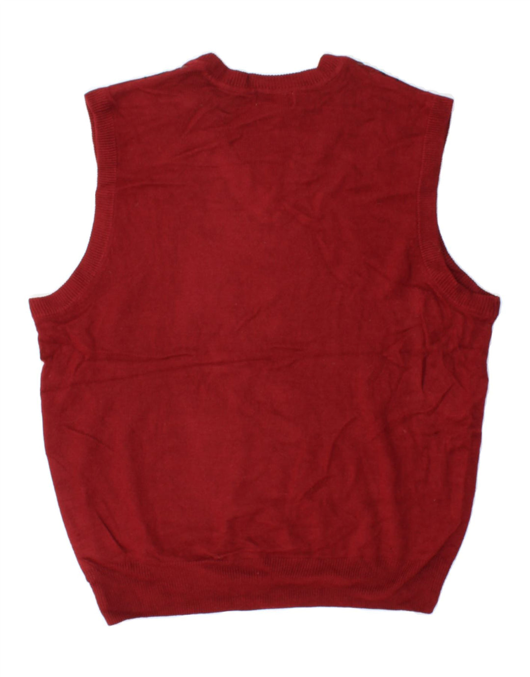 DOCKERS Mens Vest Tank Top Large Red Check Acrylic Vintage Dockers and Second-Hand Dockers from Messina Hembry 