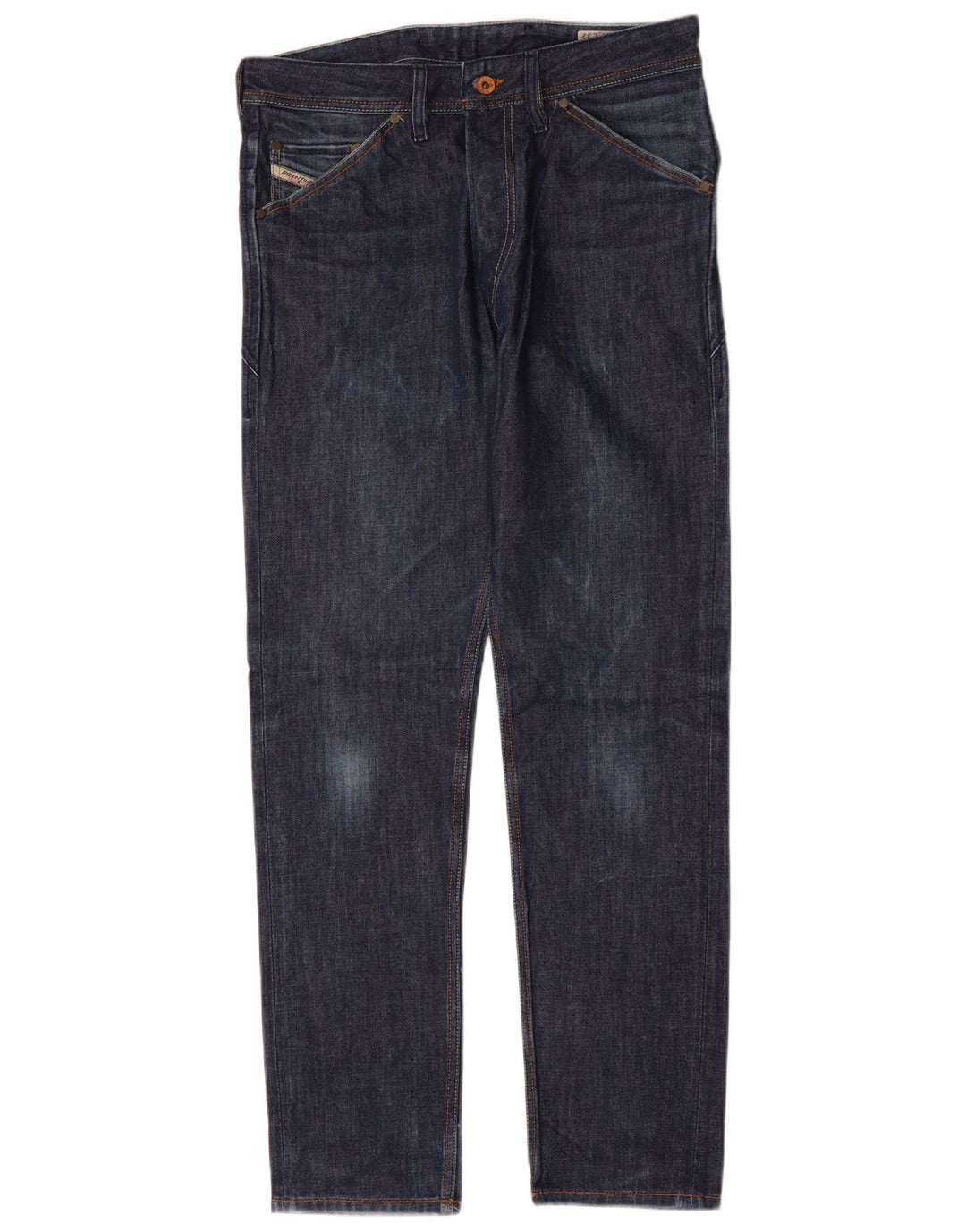 Jeans slim da uomo DIESEL W30 L32 in cotone blu navy