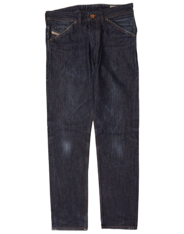 Jeans slim da uomo DIESEL W30 L32 in cotone blu navy