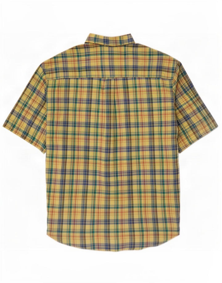 Camicia a maniche corte da uomo St. Bernard, cotone a quadri multicolore grande
