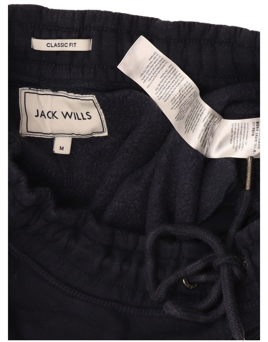 Pantaloni da tuta con grafica da uomo Jack Wills Joggers medio blu navy