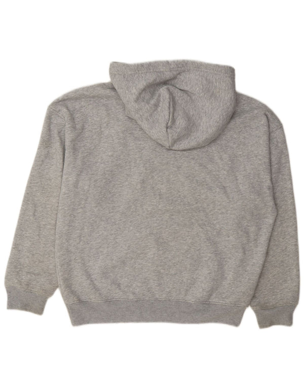 Felpa con cappuccio Hollister da uomo con vestibilità ampia e grafica XS in cotone grigio