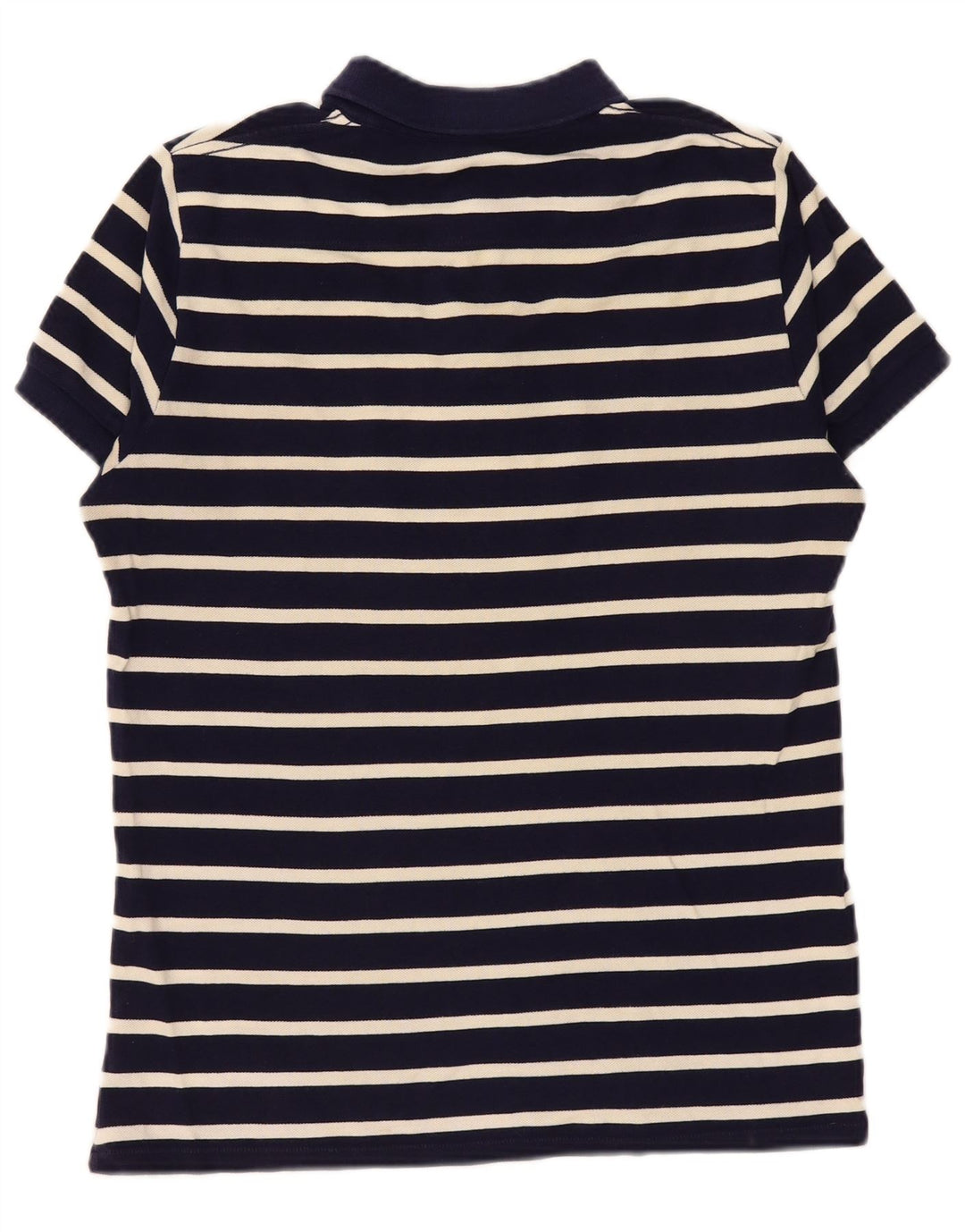 Polo da uomo French Connection in cotone a righe medie blu navy