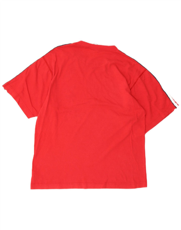 T-shirt da uomo ADIDAS Top UK 34/36 piccola in cotone rosso