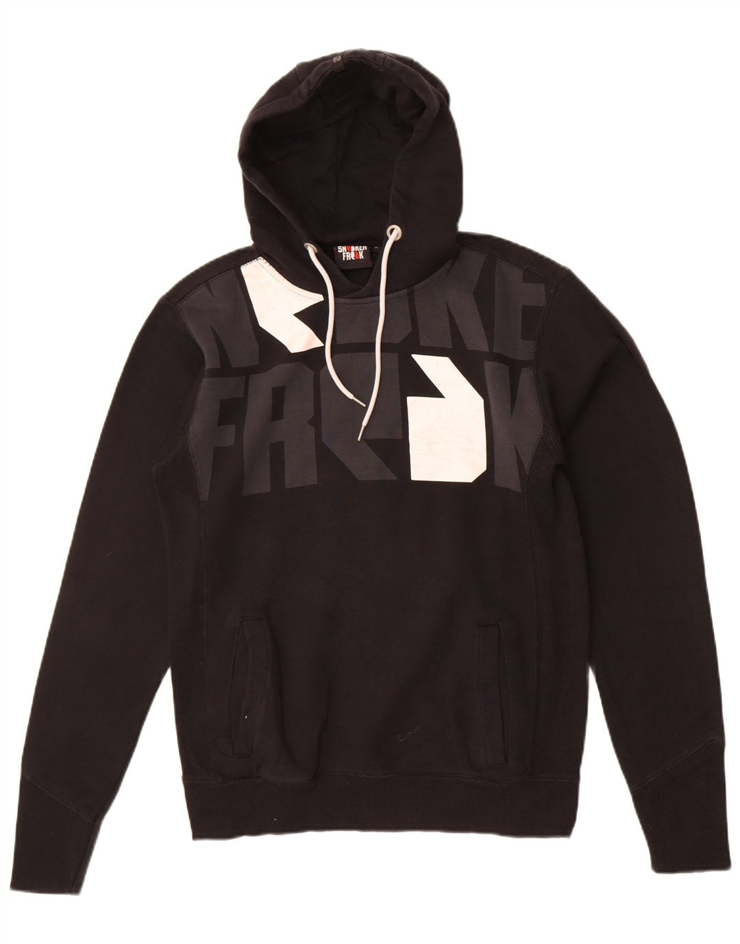 Felpa con cappuccio grafica da uomo Sneaker Freak piccola nera