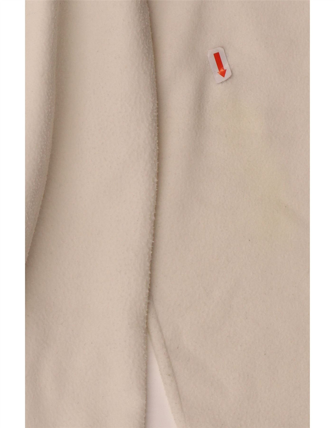 CHAMPION Mens Zip Neck Fleece Jumper Large White Vintage Champion and Second-Hand Champion from Messina Hembry 